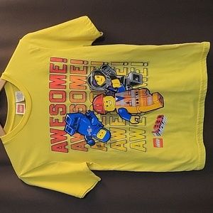 The Lego Movie (2014) "Awesome" Kid's T-Shirt (L)